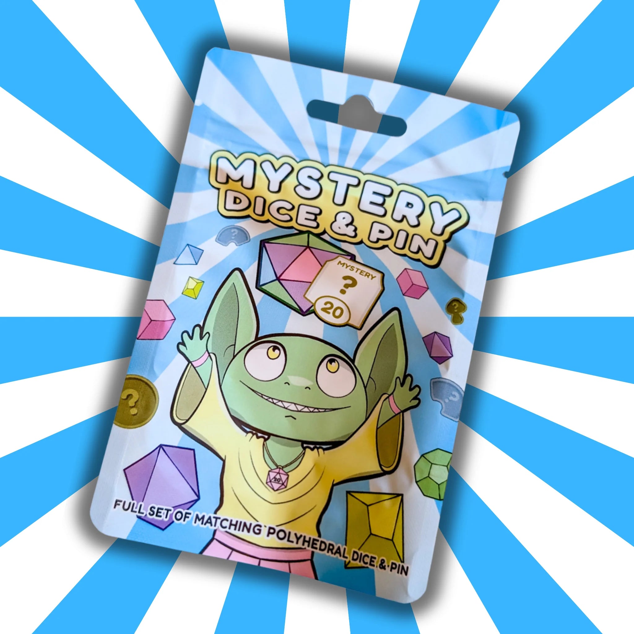 Mystery Dice Goblin:  Dice & Pin