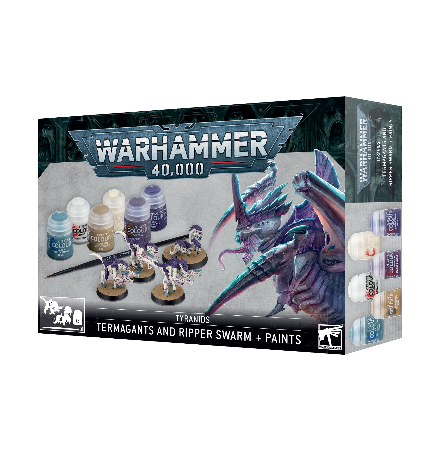 WARHAMMER 40K: TERMAGANTS AND RIPPERS PAINT SET ENG
