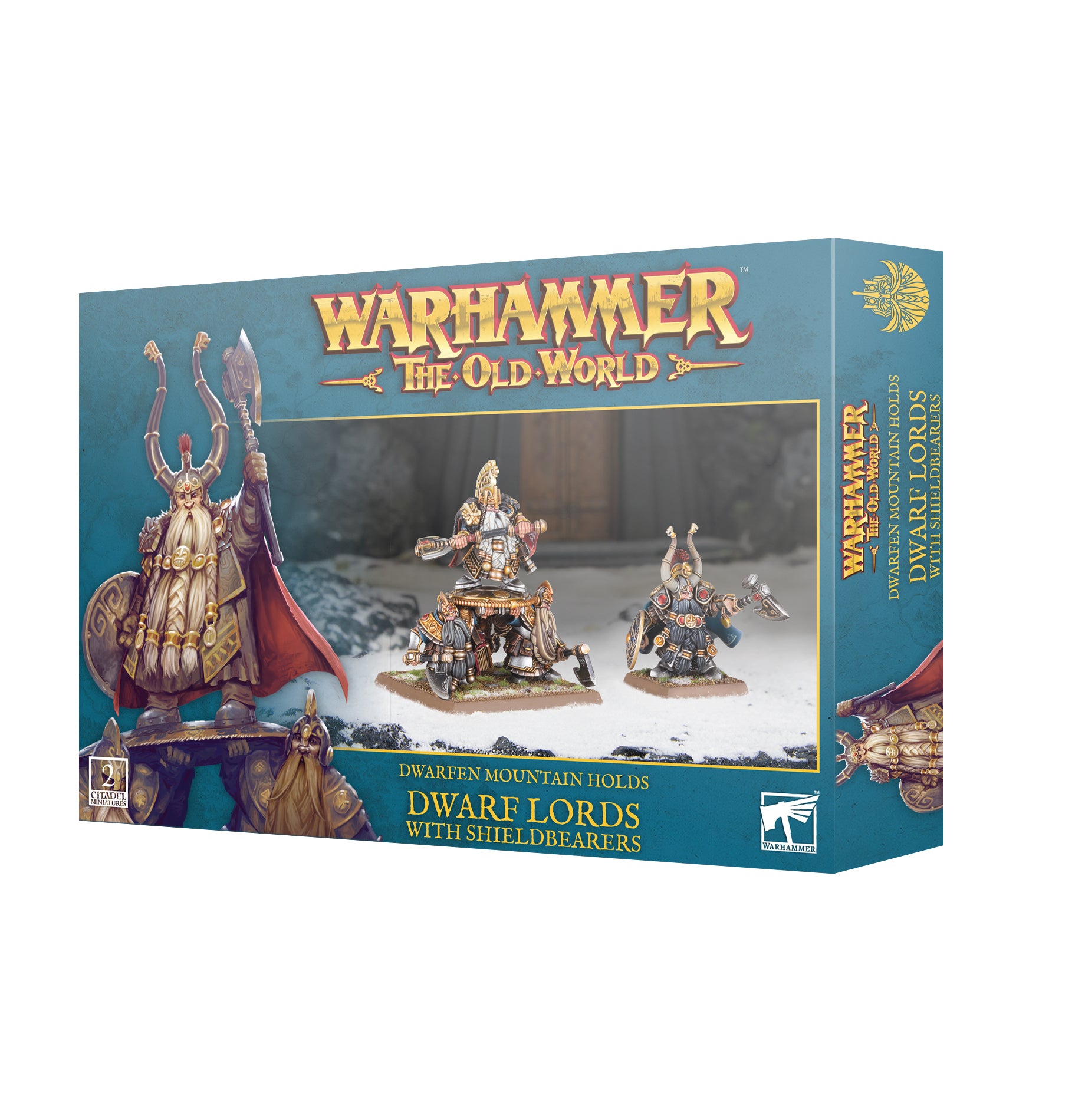 DWARFEN MOUNTAIN HOLDS: DWARF LORD WITH SHIELDBEARERS