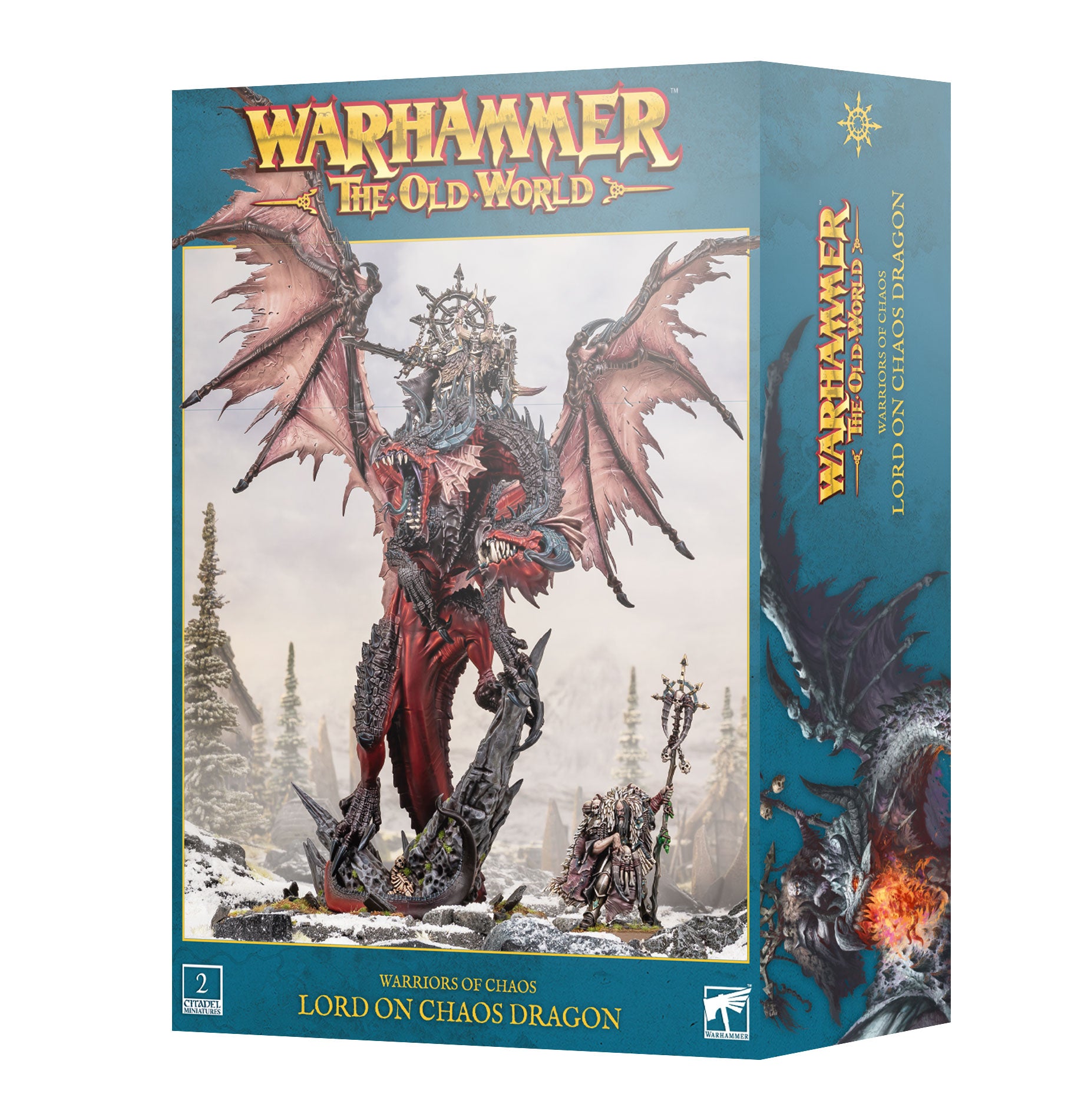 WARRIORS OF CHAOS: CHAOS LORD  / LORD SORCERER ON CHAOS DRAGON